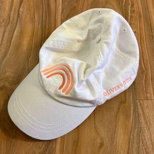 Pastel Rainbow White Hat